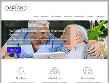 Tablet Screenshot of oaklandrehabcenter.com